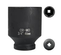 Flewdart bussola lunga esagonale 3/4" 46mm, chiave a bussola 46 mm 3/4, Lunghezza 78 mm, acciaio al cromo molibdeno, CR-MO (46mm)