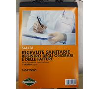Flex 165470000 Blocco Ricevute Sanitarie 2 Copie Registro degli Onorari e delle Fatture moduli autoricalcanti duplice copia blocchetto fatture professioninsti
