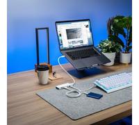 Flex 4 porte USB C Combo Hub (blu)