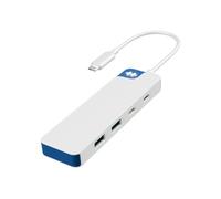 Flex 4 porte USB C Combo Hub (blu)