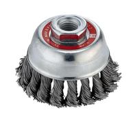 Flex A124.524 Spazzola per destinatari, 0,5 mm Trenzado, M 14, 65 O per fai da te e professionisti, costruita per lavori di riparazione, installazione e officina, 0,5 mm