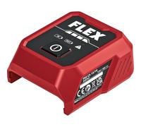 Flex Adattatore batteria USB e caricatore PS2 CA 12/18 anche per smartphone | Con indicatore LED dello stato di carica, con cavo USB-C, senza adattatore di rete, dispone di 2 connessioni