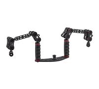 FLEX-ARM Staffa Subacquea Kit Bracci Plastic Carbon 18 cm Terminale Ys per Action Cam per GoPro DJI Osmo Paralenz ST20130