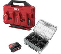 FLEX Azione batteria accessori CA SP 2 x 12/18 + 4 x AP 18/5.0 + TKL SP SO (dimensioni 377 x 276 x 143 mm, peso 6,73 kg, 4 x Li-Ion 18 V/5,0 Ah) 534492
