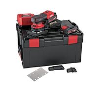 FLEX Azione Levigatrice orbitale a batteria OSE 2-80 18-EC/2.5 Set + set di carta vetrata (dimensioni 204 × 83 × 140 mm, peso 1 kg, batteria 18 V) 534499