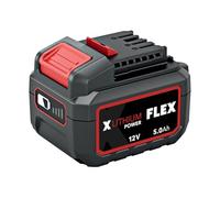 FLEX Batteria agli ioni di litio 12 V, 5,0 Ah, batteria per attrezzi con indicatore di carica, protezione EMS e protezione da polvere/spruzzi d'acqua, batteria di ricambio 531690