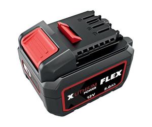 FLEX Batteria agli ioni di litio 12 V, 5,0 Ah, batteria per attrezzi con indicatore di carica, protezione EMS e protezione da polvere/spruzzi d'acqua, batteria di ricambio 531690