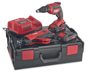 Flex Batteria Trockenbstampachrauber Dw 45 18.0-EC M Magazinschrauber + 2x 2.5