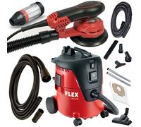 Flex Elektroexzenterschleifer Minerali 150 Ec + Ventosa Vc 21 L Mc + Tubo 4m