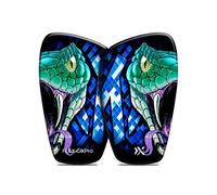 FLEX-GXPro Parastinchi Calcio - Parastinchi Flessibili - Massima Protezione - Ultra Leggeri 55 Grammi - Unisex - Calcio - Confezione da 2 Unità- Colore Serpente - Taglia S