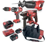 Flex Pacco Batteria Trapano Sega Alternativa Avvitatore 3x LG + Custodia