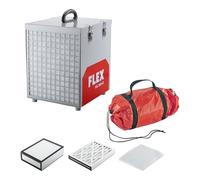 Flex Purificatore d'aria VAC 800-EC Air Protect 14 Set (bianco, rosso, purificatore d'aria, con filtro HEPA-14, dispositivo filtro polvere, polvere da costruzione e ristrutturazione, pulizia posto di