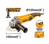 Flex Smerigliatrice Angolare 1010W INGCO Disco 125 mm con Velocita' Regolabile