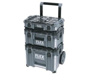 Flex Stack Pack 531461 - Set di valigie standard (in plastica resistente agli urti, con chiusura a sgancio rapido, cassetta degli attrezzi)