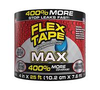 Flex Tape, MAX, nastro impermeabile spesso e flessibile gommato, per sigillare e rattoppare perdite, funziona sott'acqua, per interni ed esterni, riparazioni di casa, camper, tetto e piscina, nero