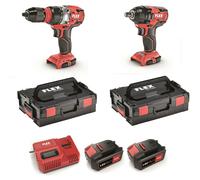Flex Trapano a Batteria DD 2G 18.0-EC Brushless + Iw 1/2 " Avvitatore 2x 5,0