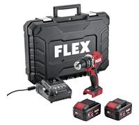 FLEX Trapano avvitatore a percussione a batteria a 2 marce (PD 2G 18-EC LD 55 TC, 2 marce, EMS, motore brushless, impugnatura ergonomica, illuminazione a LED, artigianato, utensili manuali) 534914