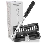 FLEXBERGchiave dinamometrica 1/4 - Set preciso per riparazione MTB e biciclette, con chiave a brugola e punte torx - 2-20 Nm