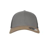 Flexfit Cappello da baseball '110 Trucker' marrone / grigio, Taglia 55-60