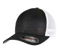 Flexfit Cappello da baseball 360 OMNIMESH Unisex bicolore nero/bianco S/M