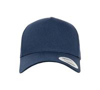 Flexfit 5-Panel Curved Classic Snapback Kappe, Navy, One Size