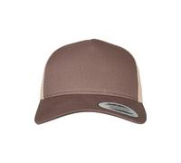 Flexfit 5-panel Retro Trucker 2-tone Cap Brn/Khaki One Size, Yupoong Headwear Unisex Adulto, Taglia unica