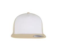 Flexfit 6006w-classic Trucker Cappellino da Baseball, Oro/Bianco/Beige, Taglia Unica Unisex-Adulto