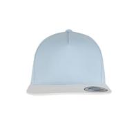 Flexfit 6007-classic 5 Panel Snapback Cappellino da Baseball, Blu Chiaro/Bianco, Taglia Unica Unisex-Adulto