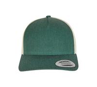 Flexfit 6506t-5-panel Retro Trucker 2-Tone cap Cappellino da Baseball, Verde/Beige, Taglia Unica Unisex-Adulto
