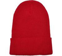 Flexfit Beanie Filato riciclato a coste Knit Beanie Rosso Einheitsgröße Rosso