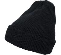 Flexfit Long Knit Beanie Cap, Black, one size