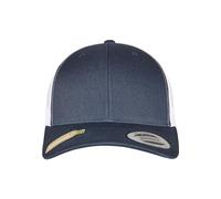 Flexfit Berretto da baseball retrò unisex YP Classics riciclato, bicolore, blu scuro/bianco, taglia unica