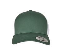 Flexfit Berretto da Baseball Unisex, Evergreen/Bianco, Taglia Unica