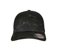 Flexfit Berretto da Baseball Unisex, Multicam Nero, S/M