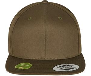Flexfit Berretto Organic Cotton Snapback Burnt Olive Einheitsgröße Verde