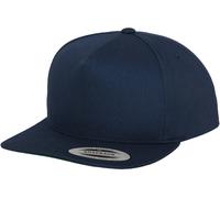 Flexfit Cap Classic 5 Panel Snapback Navy Einheitsgröße Blu