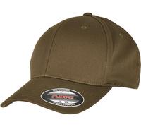Flexfit Cap Organic Cotton Cap Burnt Olive S/M Verde