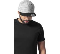 Flexfit Cap Stripes Melange Crown Snapback Nero/Grigio Einheitsgröße Nero