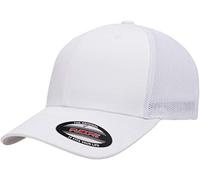 Flexfit Cappellino Aderente in Rete Trucker, Bianco, Taglia Unica