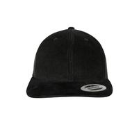 Cappello Trucker Mesh Retro In Corduroy Yupoong Nero Con Visiera Curva