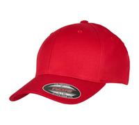 Flexfit Unisex-Adult Organic Cotton Baseball Cap, red, S/M