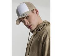 Flexfit Retro Trucker Colored Front Kappe, Khaki/White, One Size