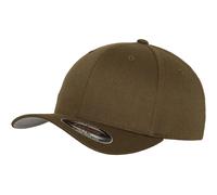 Flexfit Cappellino da baseball Wooly Combed Unisex Adulto Verde (Olive) XS-S