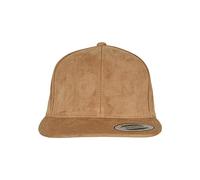 Flexfit Cappellino da Baseball Snapback in Pelle Scamosciata, Cachi, Etichettalia Unica