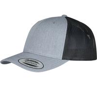 Flexfit Cappellino Retro Trucker 2-Tone Heather/Nero Einheitsgröße Grigio