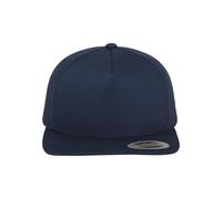 FLEXFIT Cappellino Snapback, Cappellino da Baseball Snapback Cap, Berretto da Baseball Classico con Fodera Frontale, Cotone Twill, Blu (Navy), Unisex, Taglia Unica