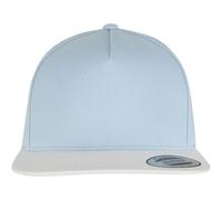 Flexfit Cappellino da Baseball 6007-classic 5 Panel Snapback Blu Chiaro/Bianco Taglia Unica Unisex