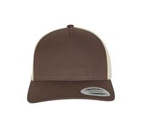 Flexfit 6506t-5-panel Retro Trucker 2-Tone cap Cappellino da Baseball, Mustang/Beige, Taglia Unica Unisex-Adulto