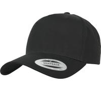 Flexfit 5-Panel Curved Classic Snapback Kappe, Black, One Size