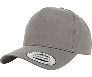 Flexfit Cappello a 5 pannelli curvo classico Snapback Grigio Einheitsgröße Grigio